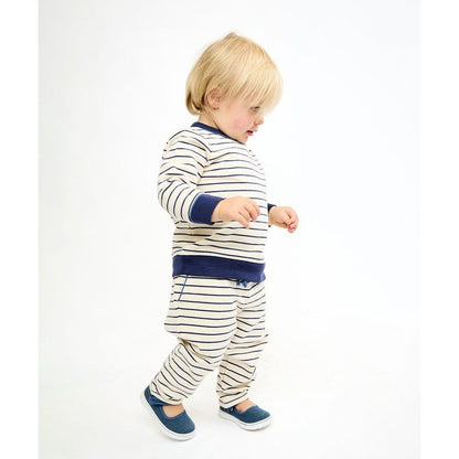 Remy Baby Sweatshirt Navy French Stripe|9537