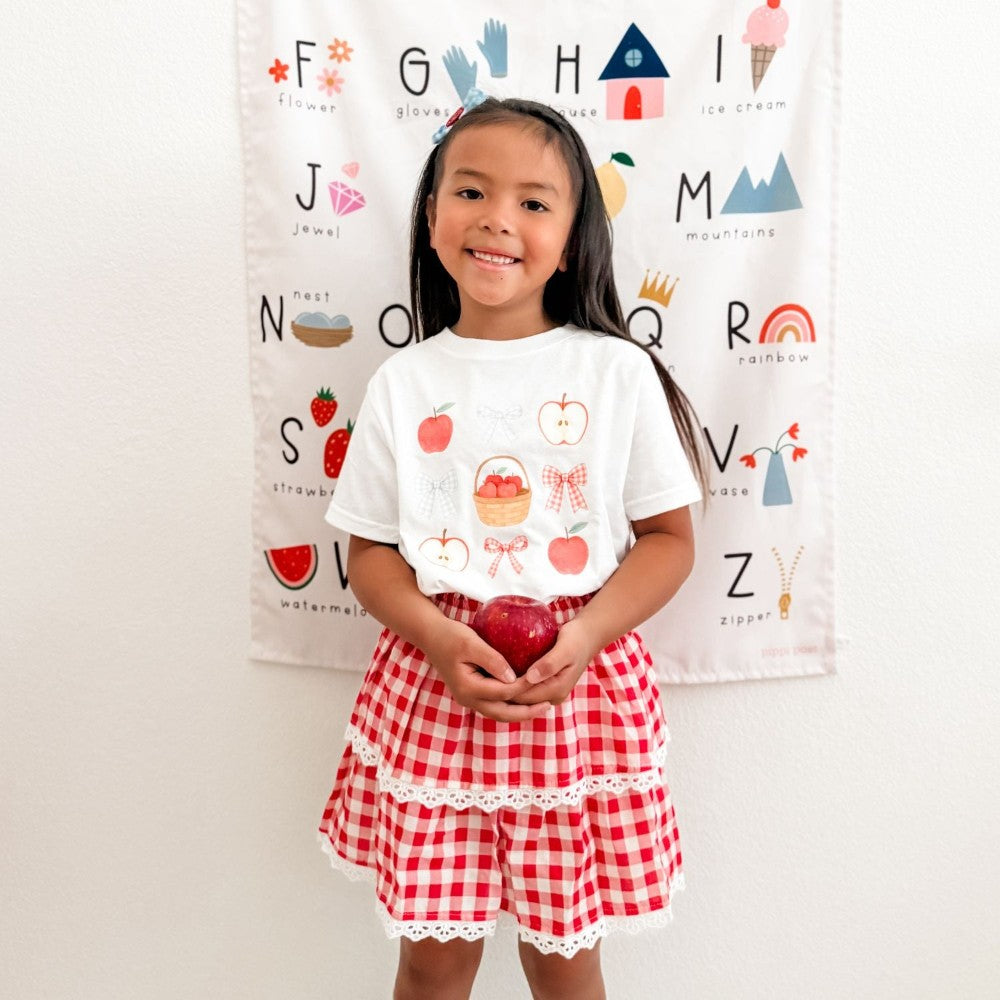 Red Gingham Skort|12594