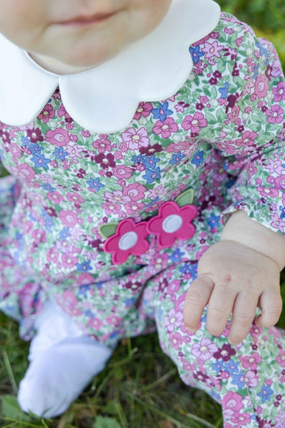 Floral Knit Longall w Flowers|12905