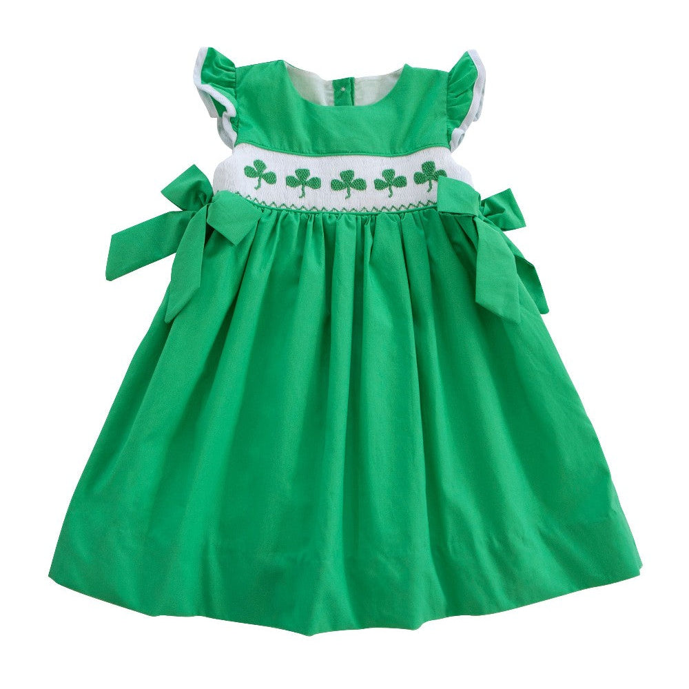 Shamrocks Smocked Green Knit Jumper|10794