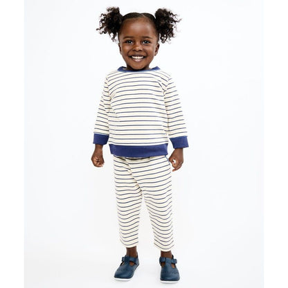 Remy Baby Sweatshirt Navy French Stripe|9534