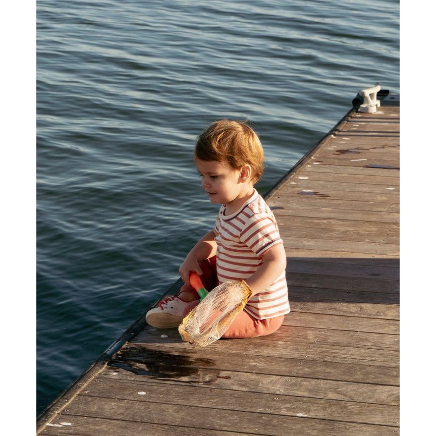 Willie Baby T-Shirt, Nautical Red Stripe|6822