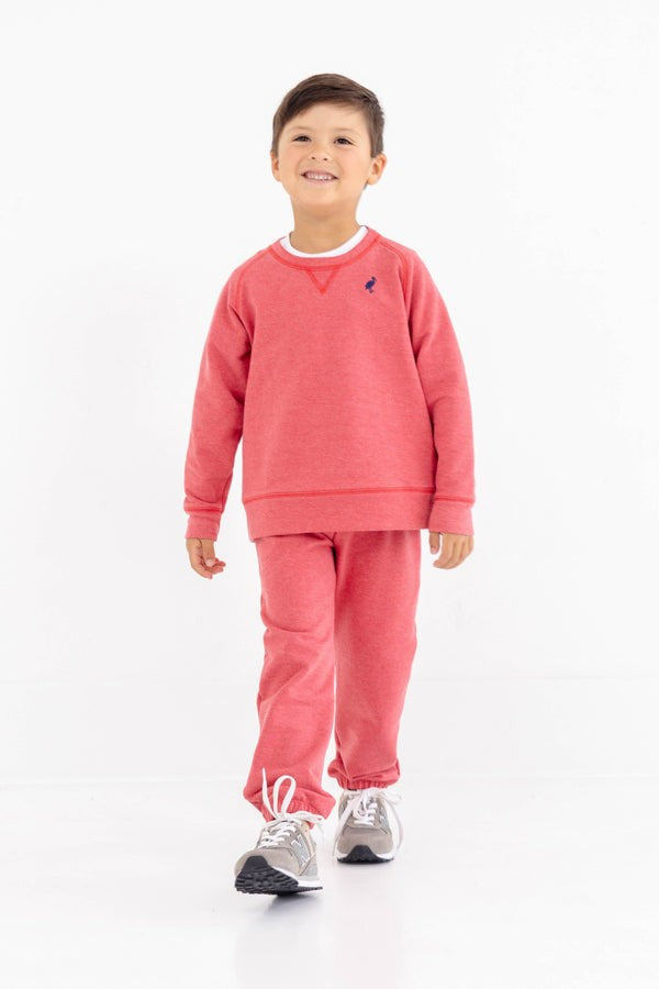 Cassidy Crewneck Heathered Red|12723