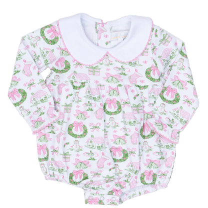 Mary Mills Pink Holiday Toile Bubble