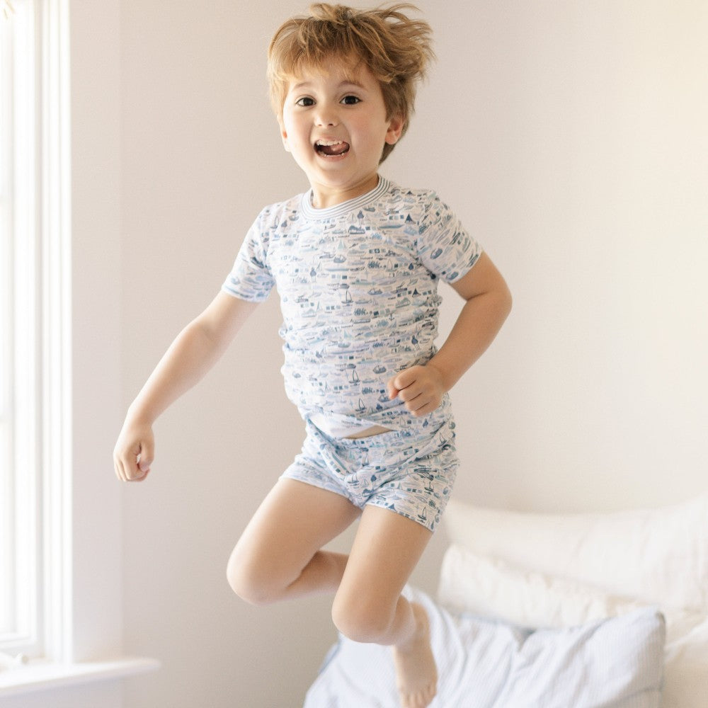 Boats Kids Short Pajama Set|8904