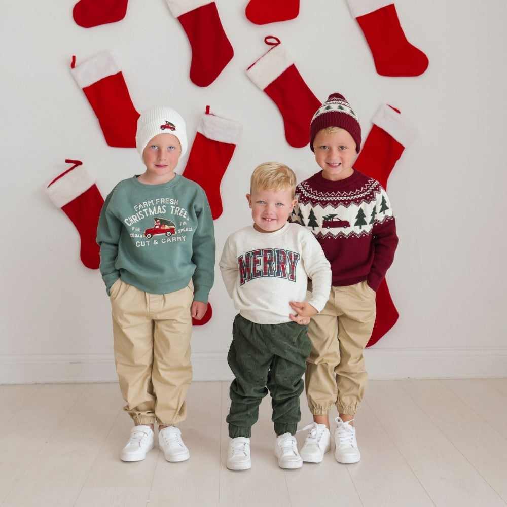 Christmas Truck Fair Isle Sweater|13252