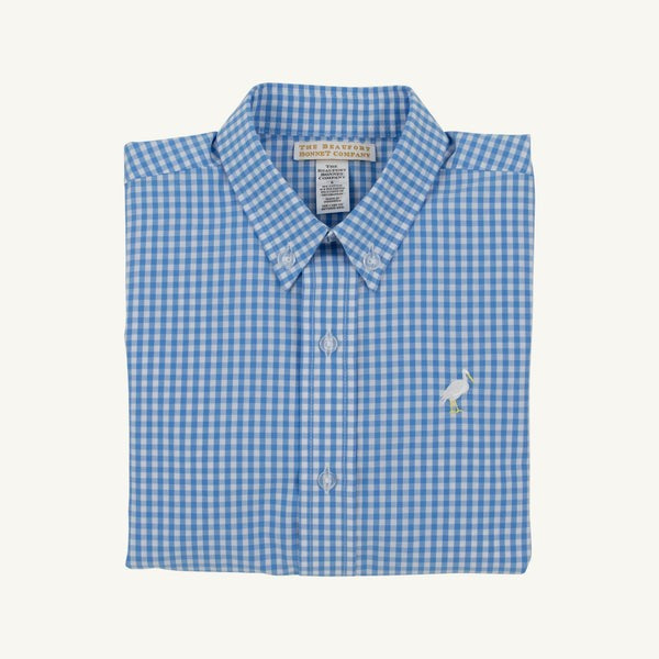 Dean's List Dress Shirt- Blue Gingham|12730