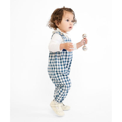 Scout Baby Overall, Blue Picnic Check|9059