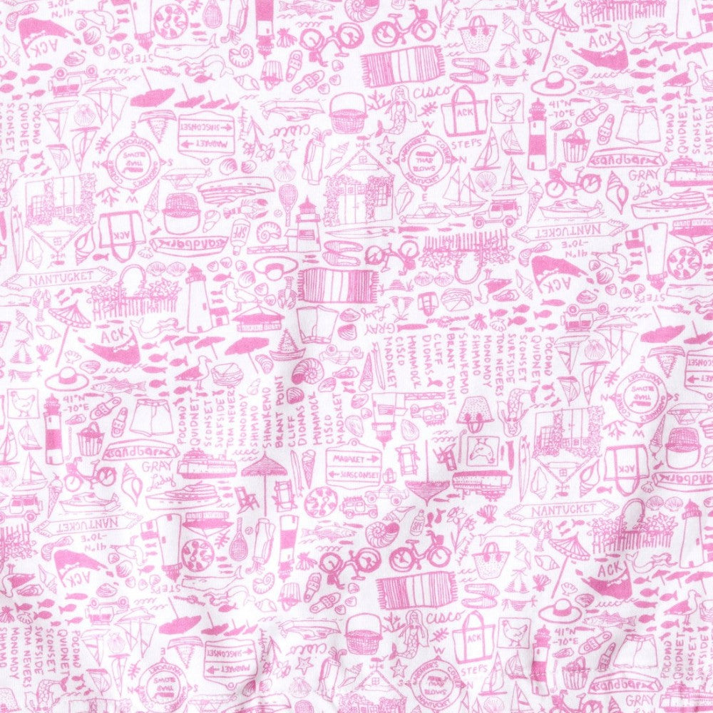 Nantucket Zip Baby Romper- Peony Pink|4955