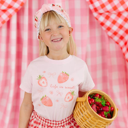 Life is Sweet Strawberry S/S T-shirt - Ballet|12586