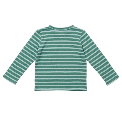 Edward T-Shirt, Forest Stripe|9308