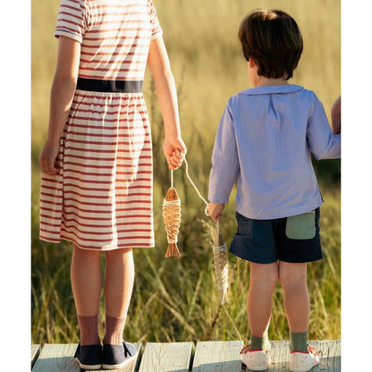 Bingo Baby Short, Cool Color Block|6796