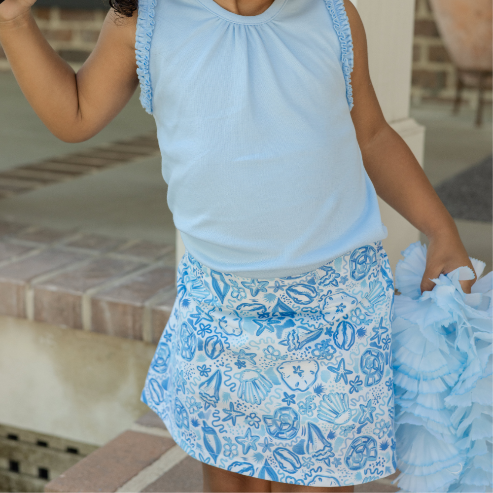 Girls Summer Tee- Bayberry|11539