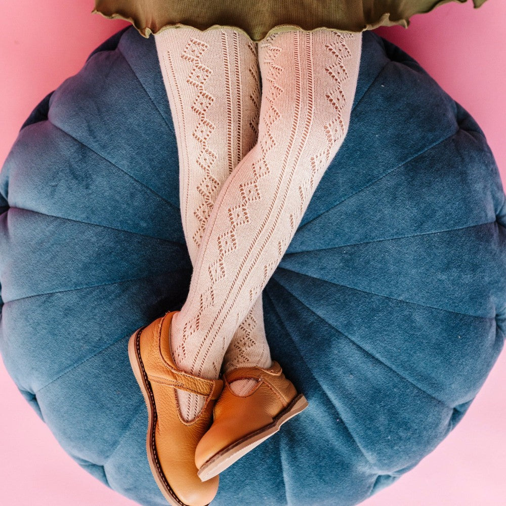 Fancy Knit Tights Vanilla|12960