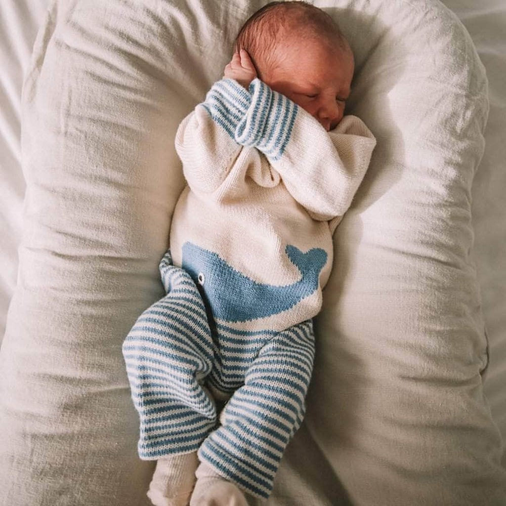 Whale Organic Baby Romper|12882