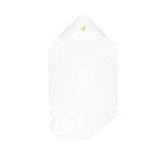 Embroidered Baby Towel + Wash Set in Little Duckling|11802