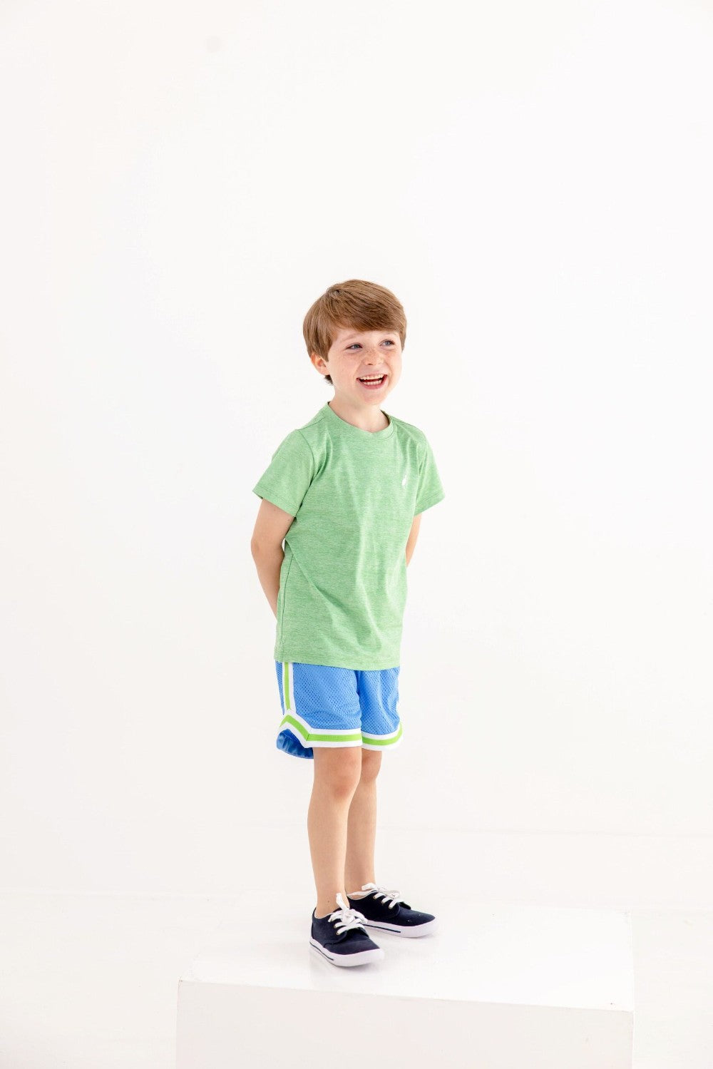 Prepletic™ Carter Crewneck - Grafton Green/Worth Ave White|11696