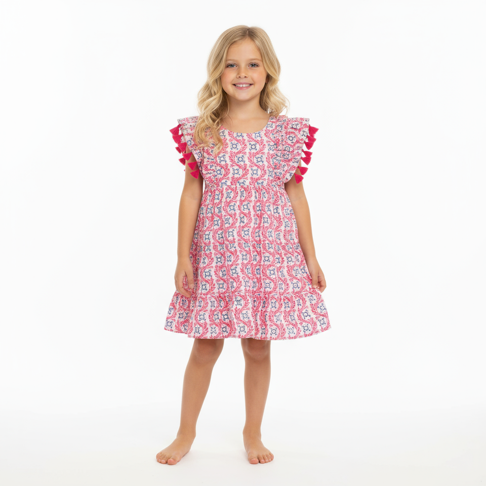 Sophie Tassel Dress- Jaipur Bloom|11767