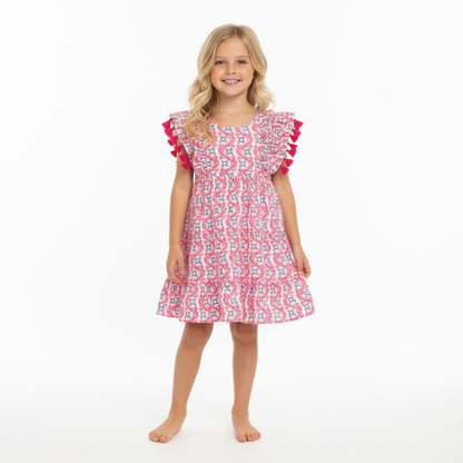 Sophie Tassel Dress- Jaipur Bloom|11767