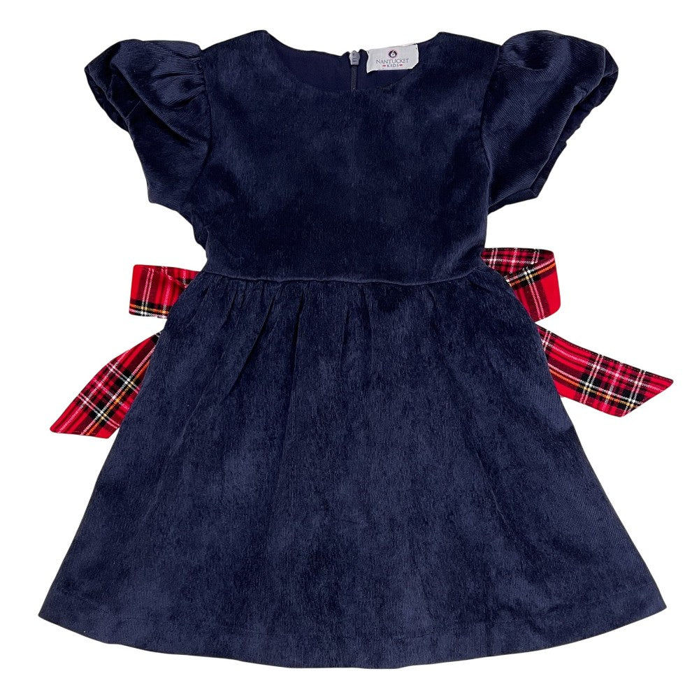 Elyse Dress with Royal Stewart Tartan|10021