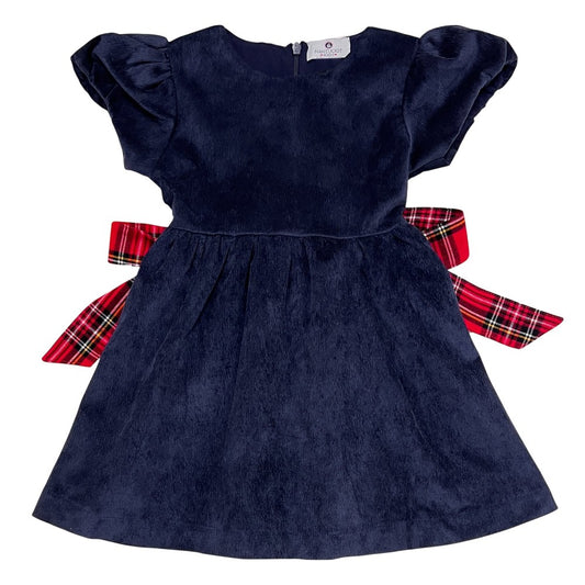 Elyse Dress with Royal Stewart Tartan|10021