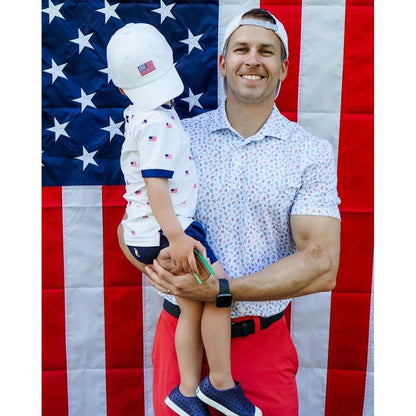 Adult American Flag Baseball Hat- white|8299