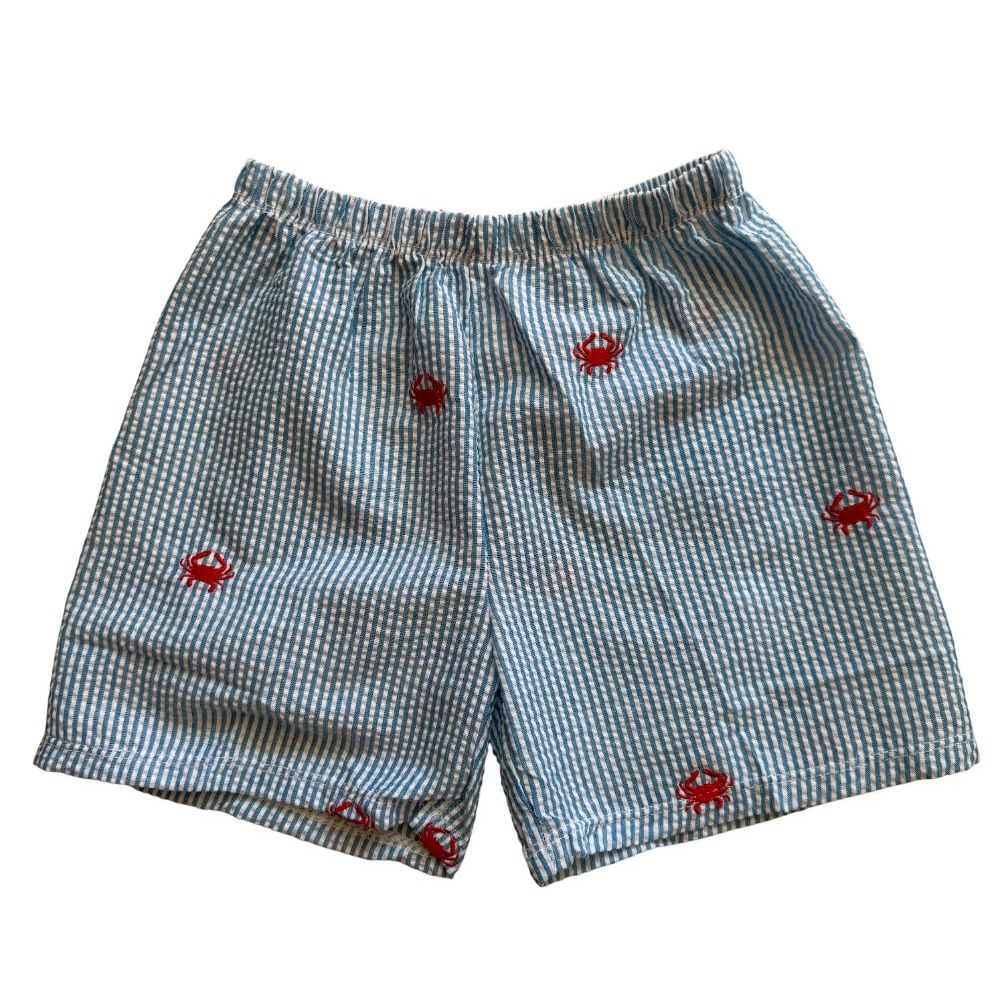 Slate Blue SS Crab Shorts|10116