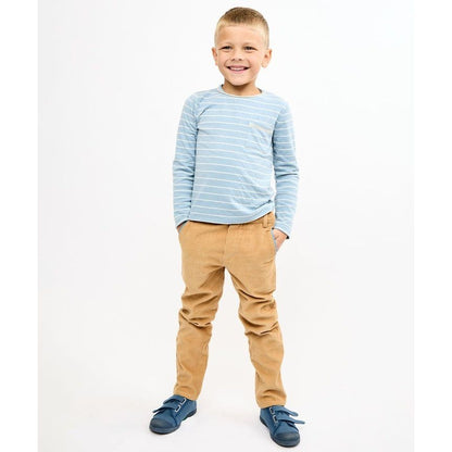 Edward T-Shirt, Dusty Blue Fine Stripes|9471