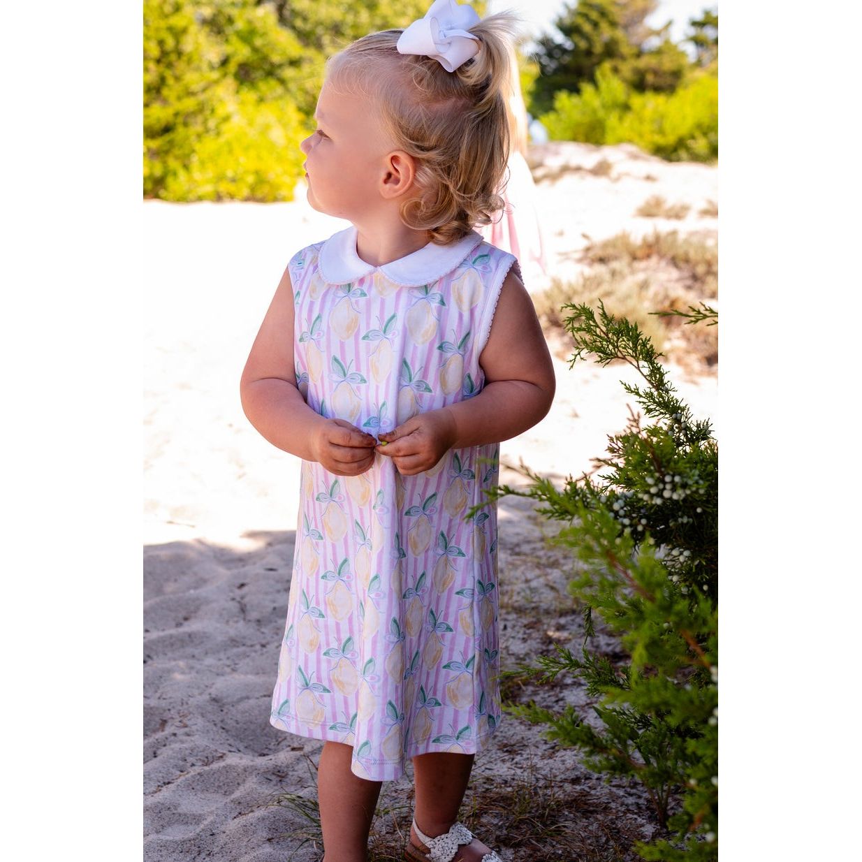 Girls Pink Lemonade Dress|11114