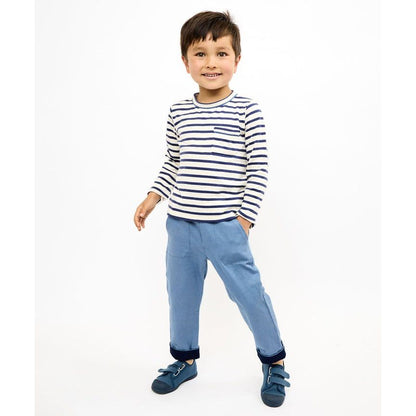 Edward T-Shirt, Navy Stripe|9467