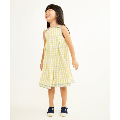 Daisy Dress, Yellow Picnic Check|6700