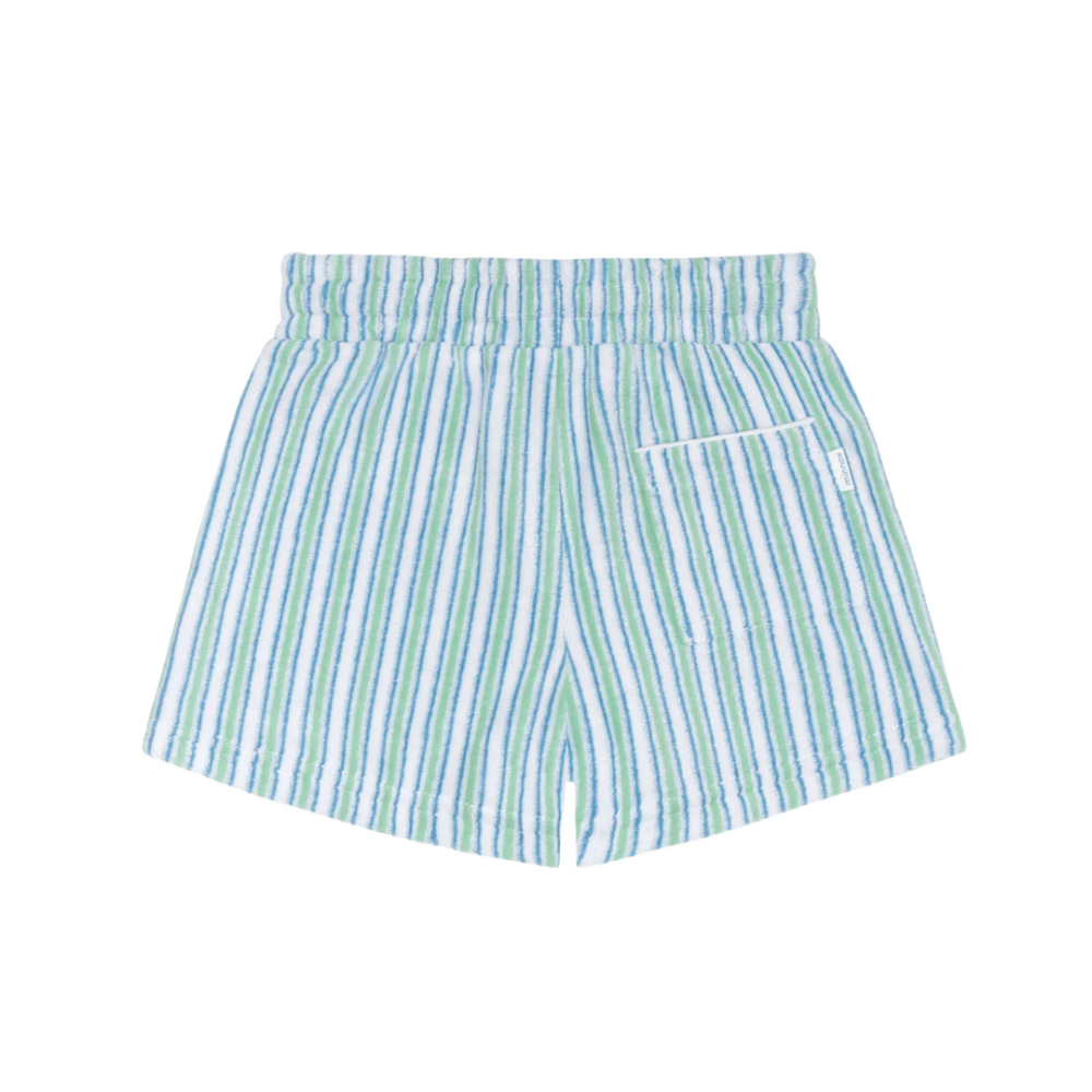 Boys tamarin stripe french terry short|11422