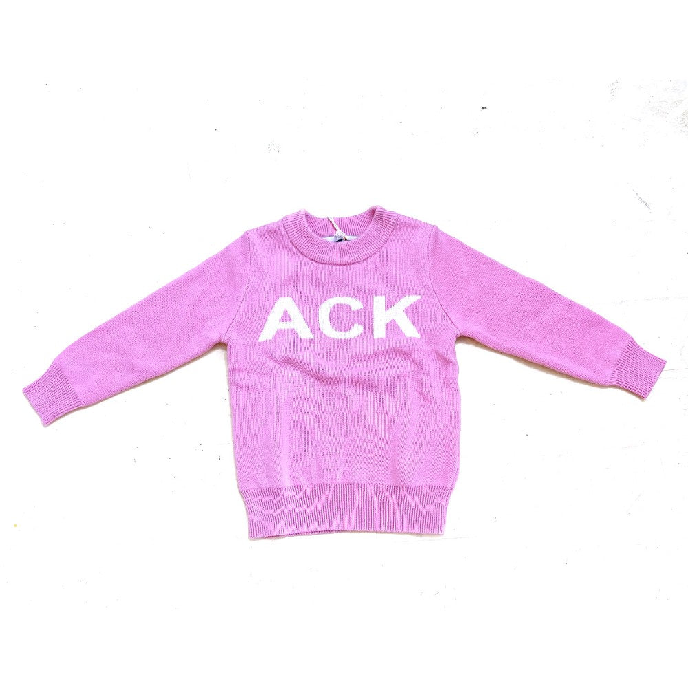 Pink ACK Crewneck Sweater|7994