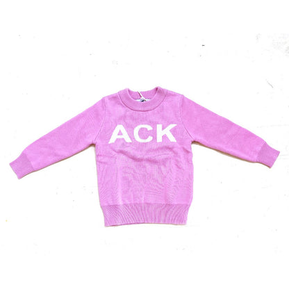 Pink ACK Crewneck Sweater|7994