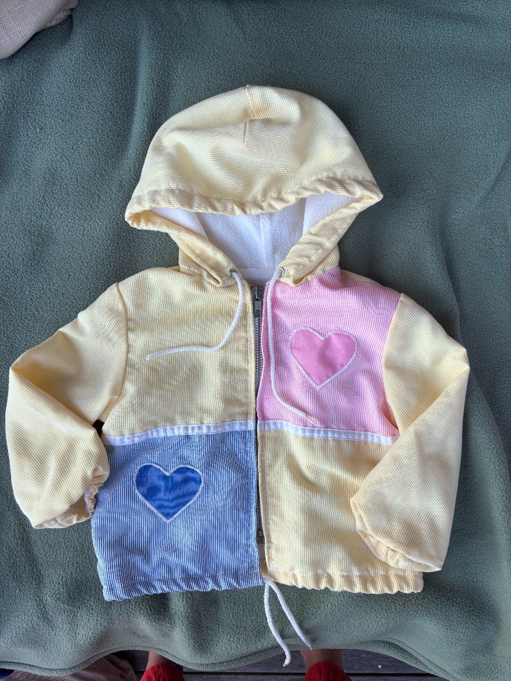 Sweetheart Multicolor Seersucker Hooded Jacket|11824