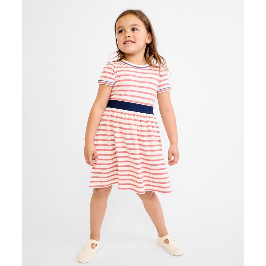 Mirren Dress, Nautical Red Stripe|6831