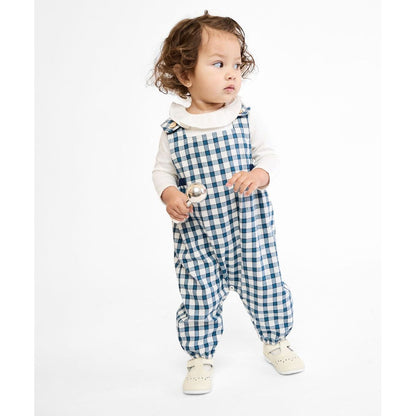 Scout Baby Overall, Blue Picnic Check|9060