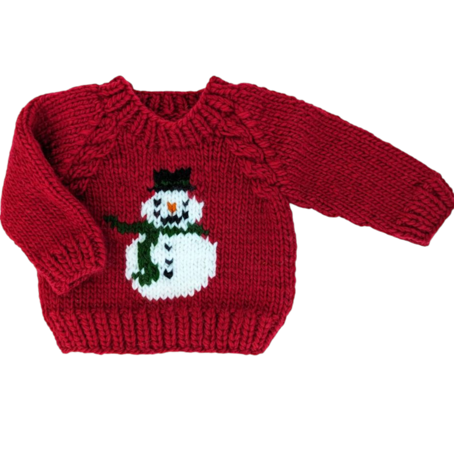 Red Snowman Sweater|7693