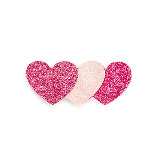 Pink Heart Hair Clip|10656