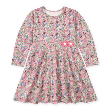 Floral Knit Dress w Flowers|12906