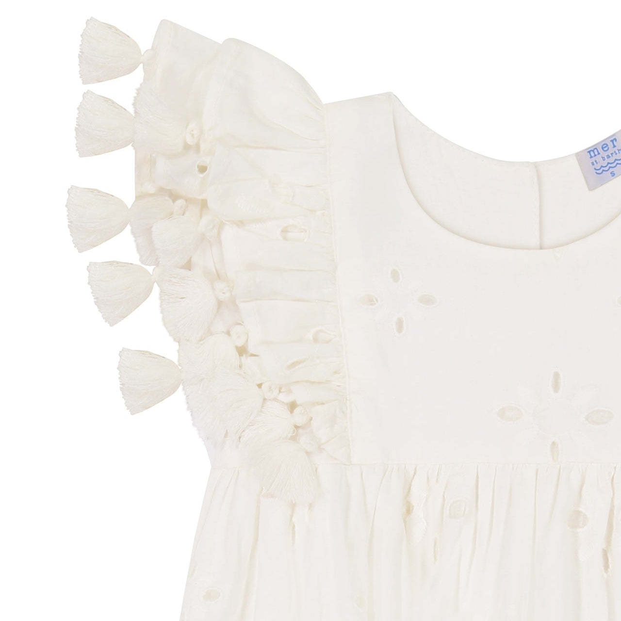 Anna Baby Romper-White Eyelet