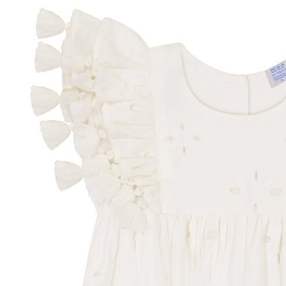 Anna Baby Romper-White Eyelet