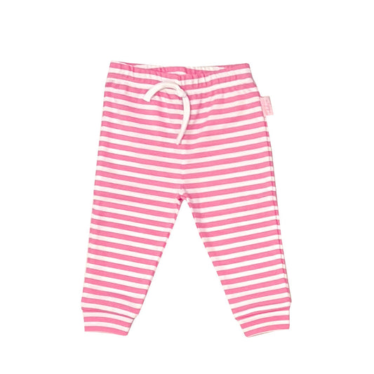 Essentials Pima Joggers-Bubblegum Stripe