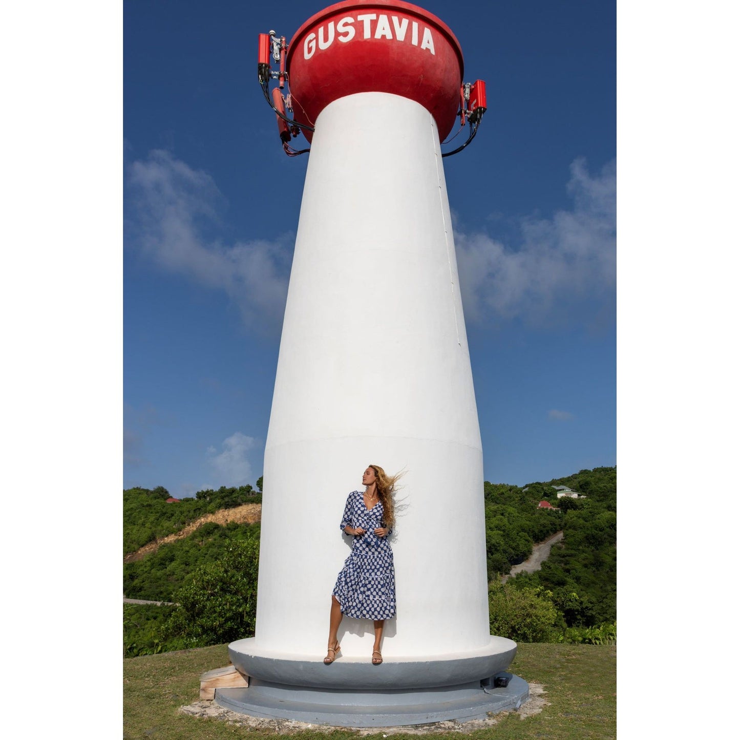 Odette Woman's Maxi Dress- Navy Shell