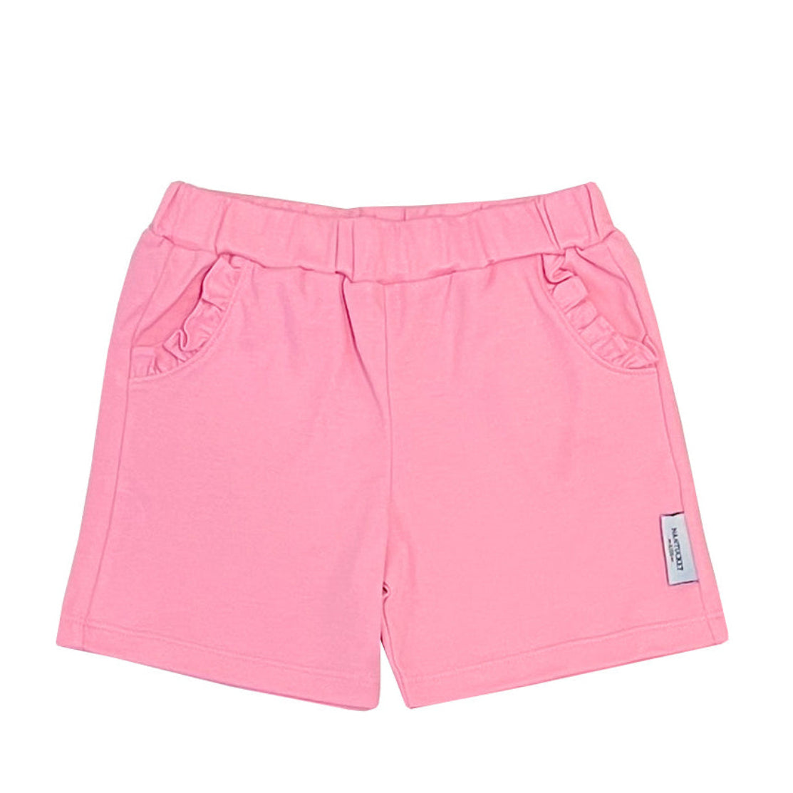 Essentials Ruffled Pocket Pull On Shorts-Bubblegum