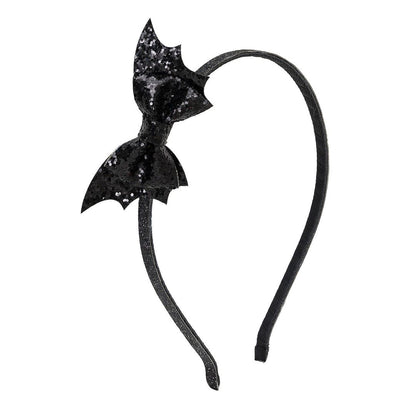 Glitter Bat Bow Hedband