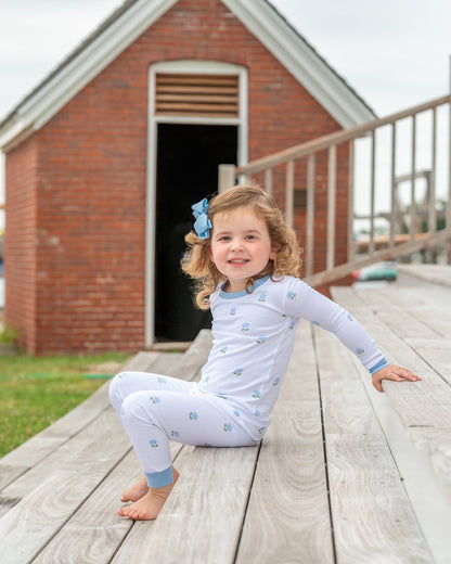 Hydrangeas in Bloom Pima Jammies 2-Piece Set