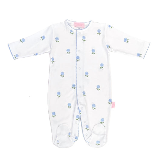 Hydrangeas in Bloom Footed Romper