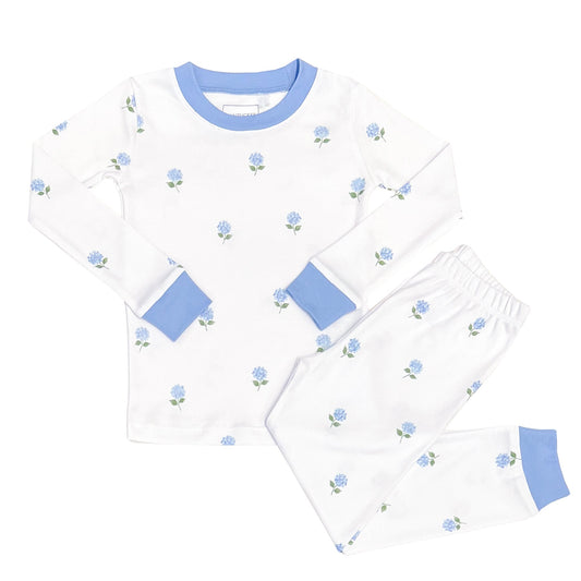 Hydrangeas in Bloom Pima Jammies 2-Piece Set