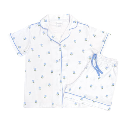 Hydrangeas in Bloom Womens Short Pajama Set